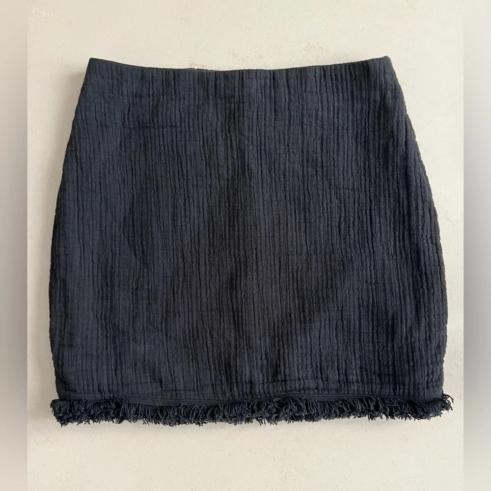 🖤Madewell Hideaway Black Fringe Skirt - Picture 5 of 14